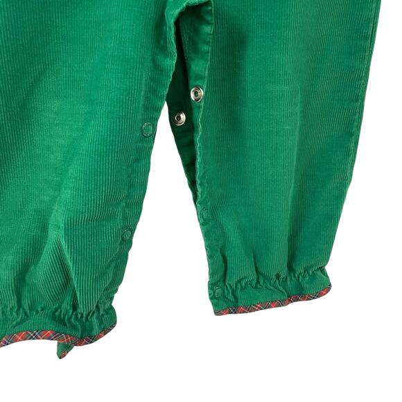 Vintage Betti Terell Scotty Dog Embroidered Corduroy Plaid Jumper 18-24 Months - Picture 4 of 6